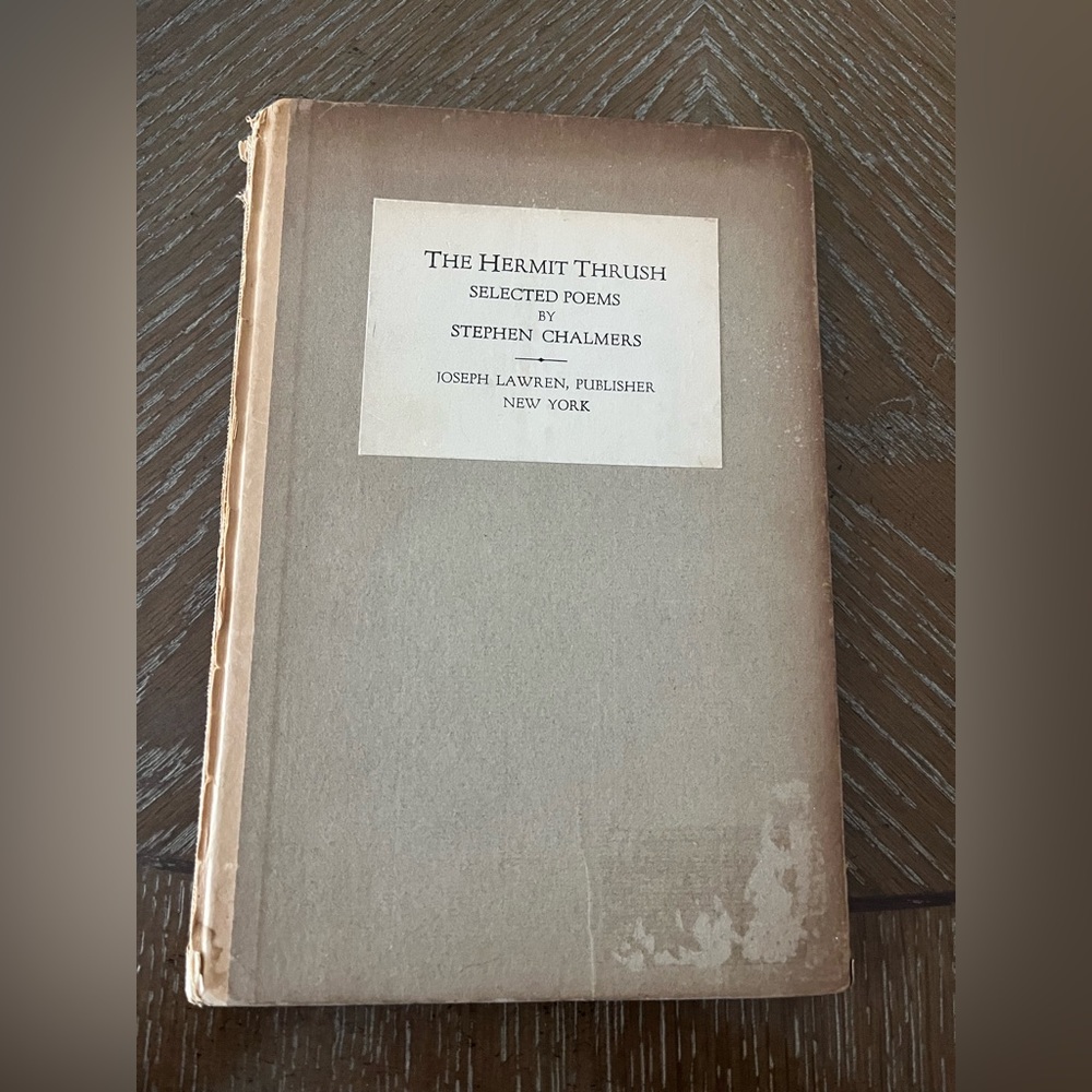 The Hermit Thrush by Stephen Chalmers, copyright 1927